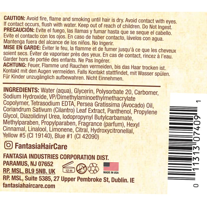 20 OZ. Avocado Cilantro Styling Gel - Image 2