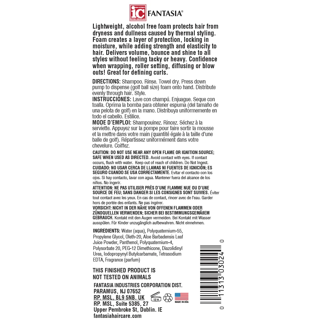 HEAT PROTECTOR STYLING FOAM (8.5 OZ) - Image 4